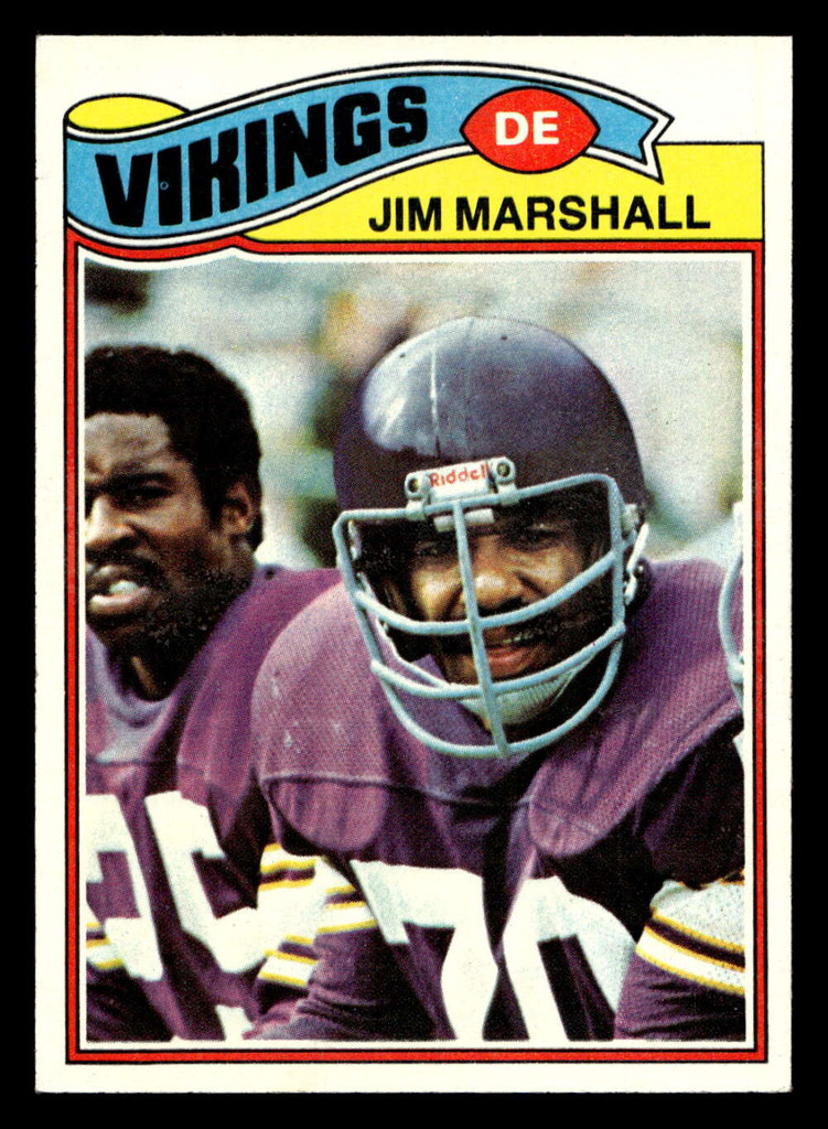 1977 Topps #105 Jim Marshall Near Mint  ID: 502088