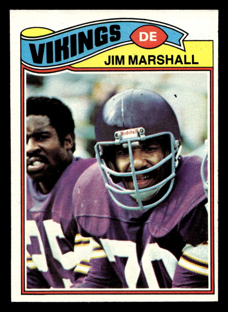 1977 Topps #105 Jim Marshall Ex-Mint  ID: 502091