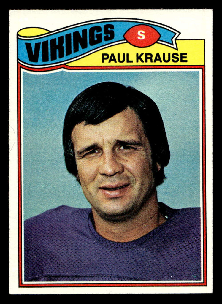 1977 Topps #125 Paul Krause Near Mint  ID: 502175
