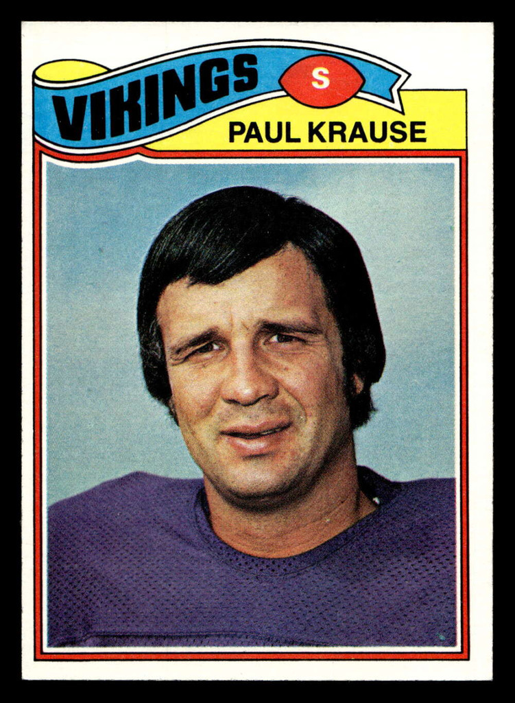1977 Topps #125 Paul Krause Near Mint  ID: 502176