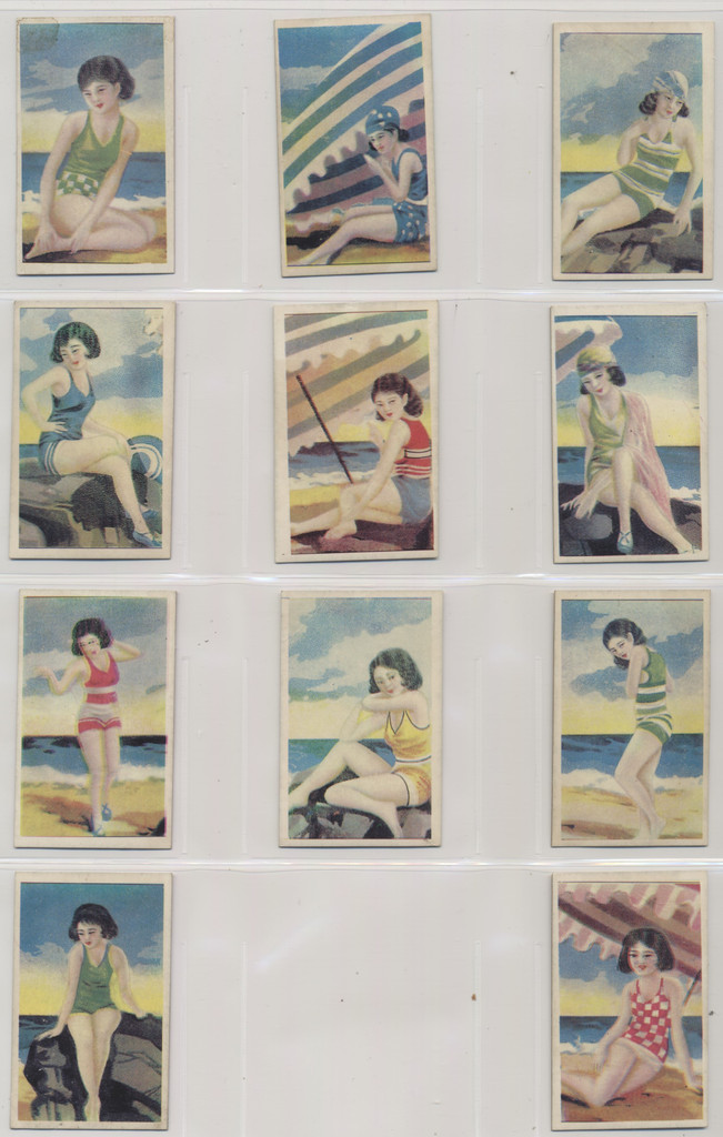 circ 1900's Ruby Queen Cigarettes  Bathing Beauties  Lot of 11  #*sku36980