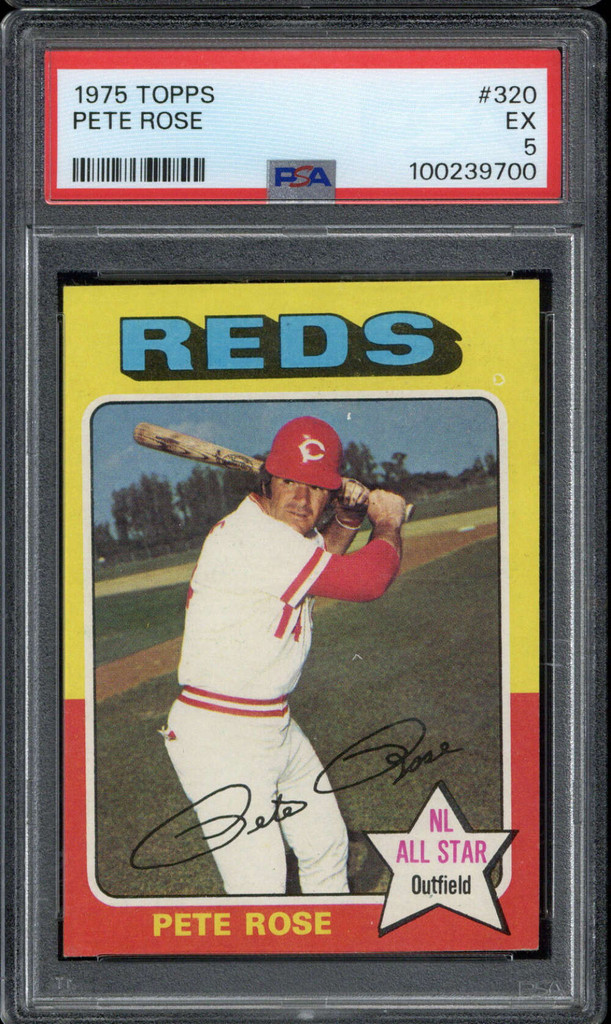 1975 Topps #320 Pete Rose Reds PSA 5 EX
