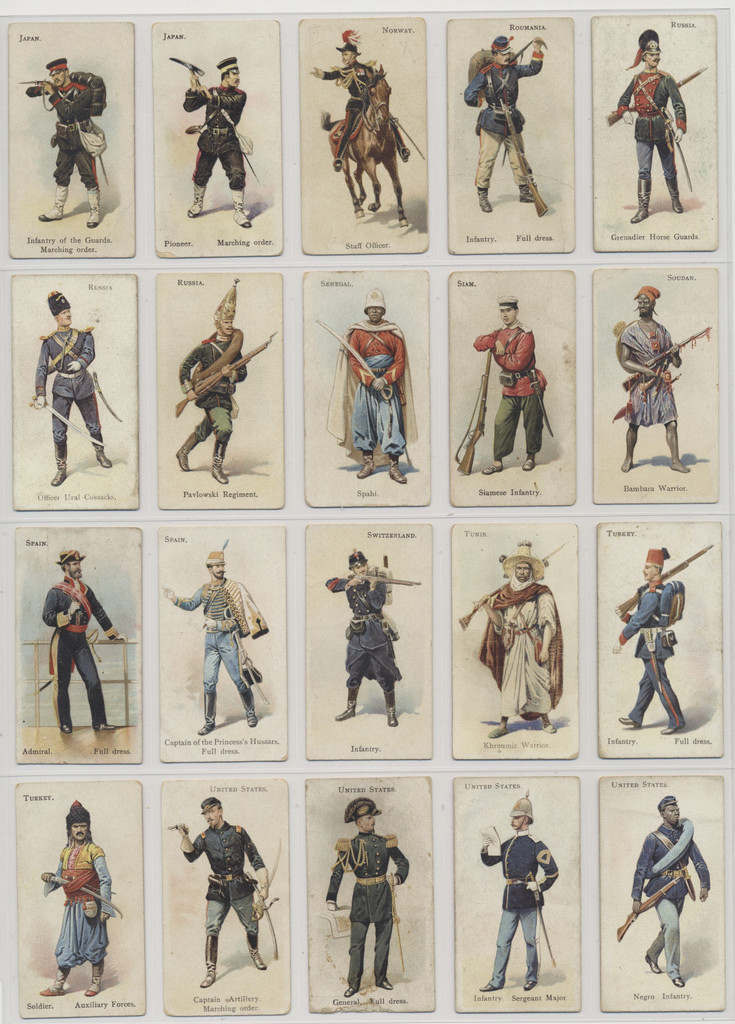 circ 1900's Wills Cigarettes Canadian Soldiers of the World  Lot of 60 different  #*sku36985