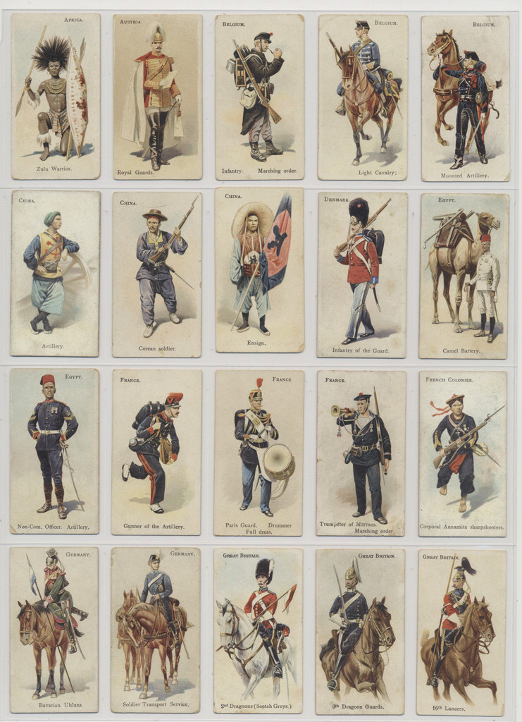 circ 1900's Wills Cigarettes Canadian Soldiers of the World  Lot of 60 different  #*sku36985