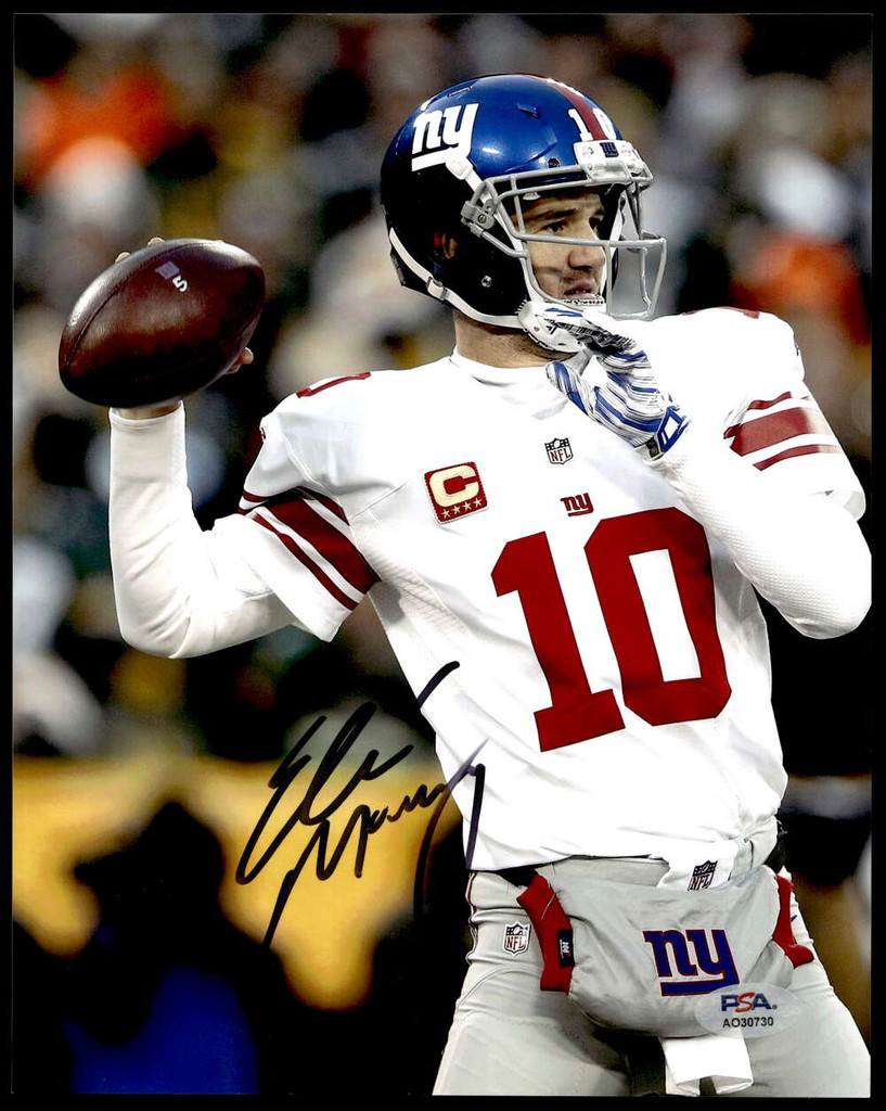 Eli Manning 8x10 Photo Signed PSA/DNA Authenticated Giants Autographed