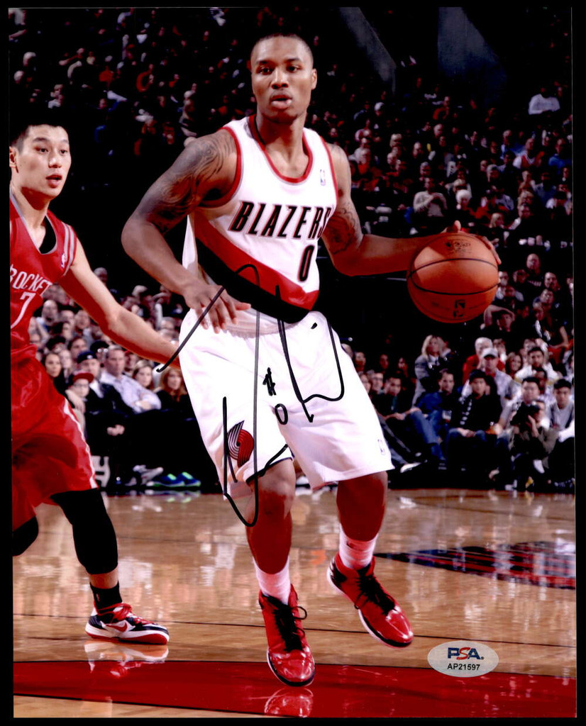 Damian Lillard 8x10 Photo Signed PSA/DNA Authenticated Blazers Autographed