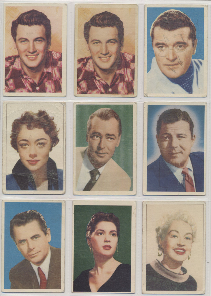 1955 V339-8 Canada Parkhurst Movie & TV Stars  Lot of 21 with dups  #*sku37005