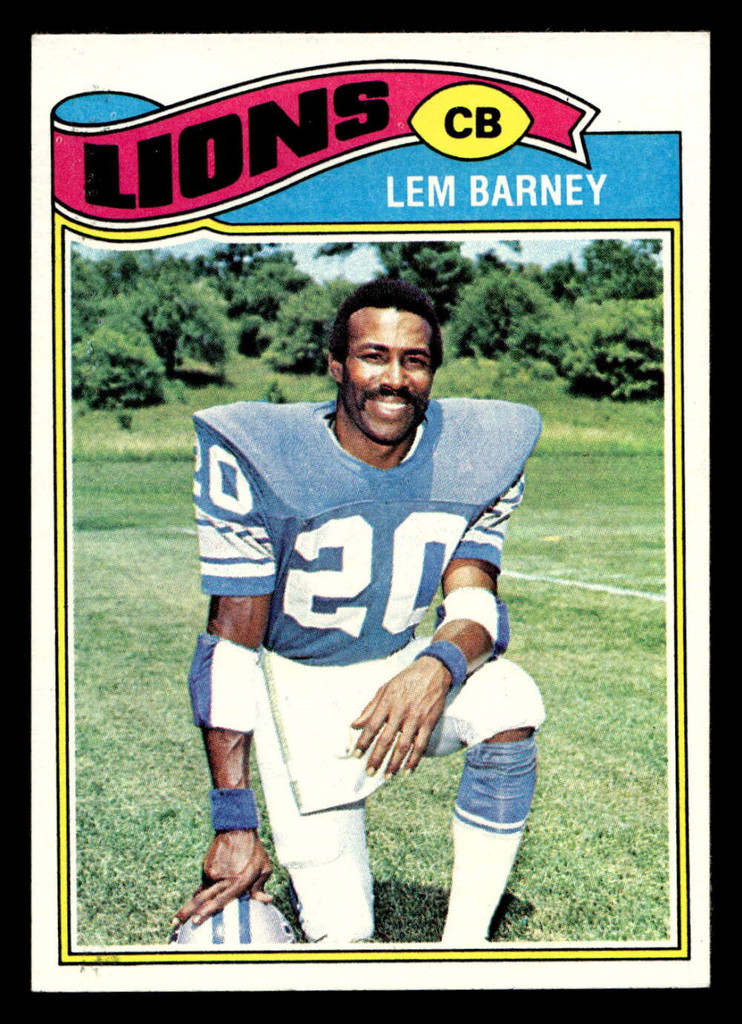 1977 Topps #433 Lem Barney Near Mint  ID: 503556