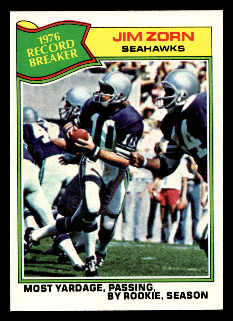 1977 Topps #455 Jim Zorn RB Near Mint  ID: 503644