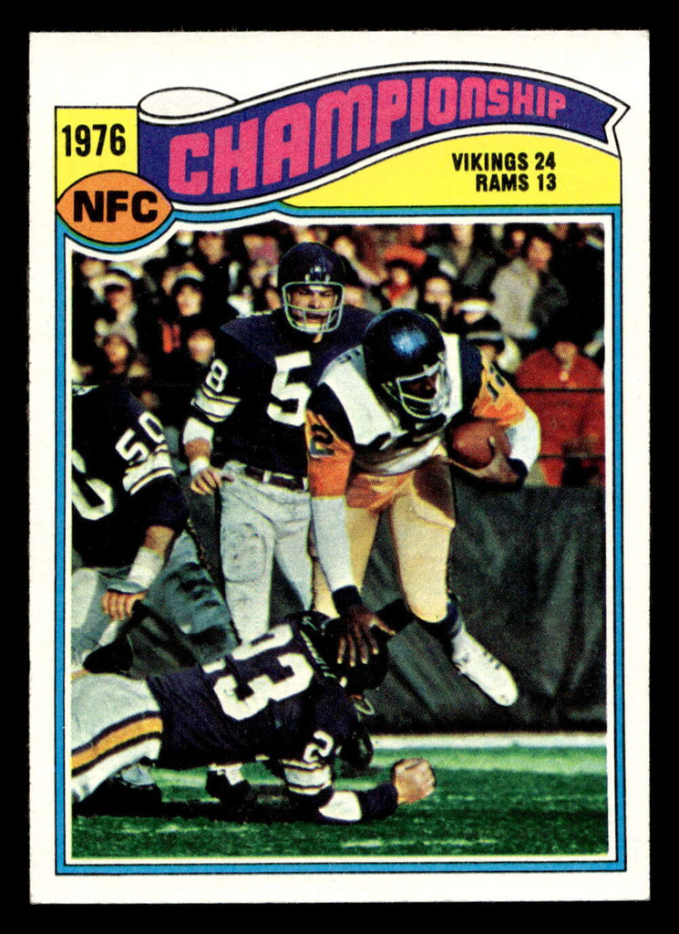 1977 Topps #527 1976 NFC Championship Ex-Mint  ID: 503933