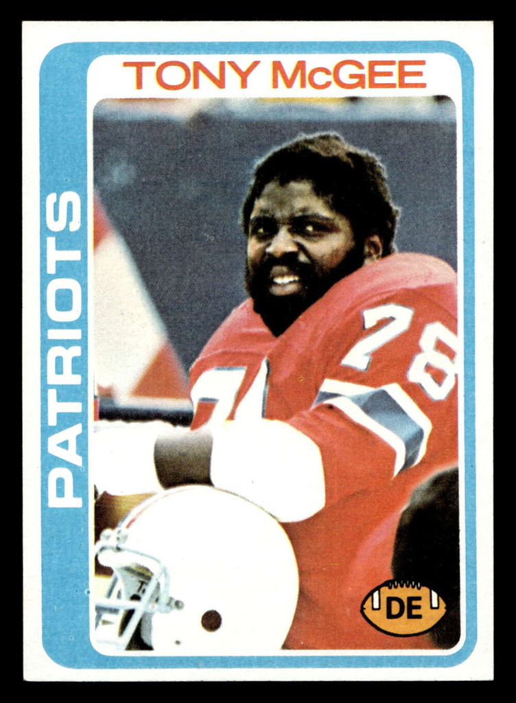 1978 Topps #16 Tony McGee Ex-Mint  ID: 504006