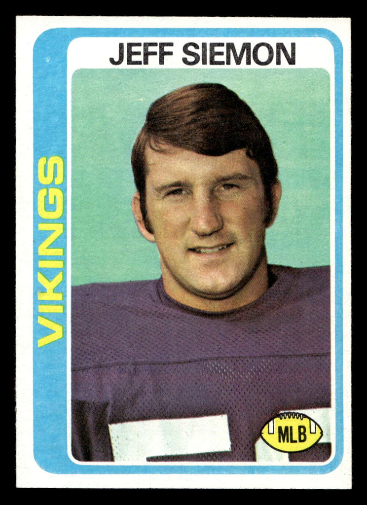 1978 Topps #58 Jeff Siemon Near Mint  ID: 504197