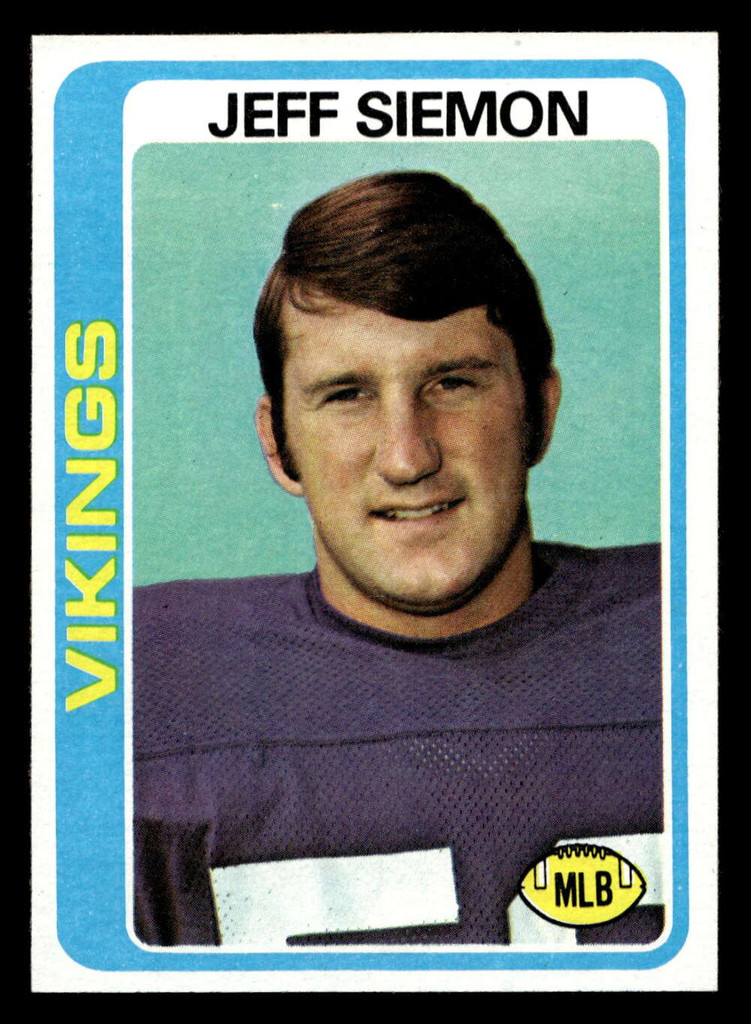 1978 Topps #58 Jeff Siemon Near Mint+  ID: 504198