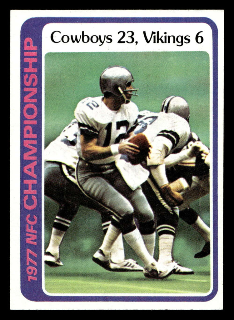1978 Topps #166 1977 NFC Championship Very Good 