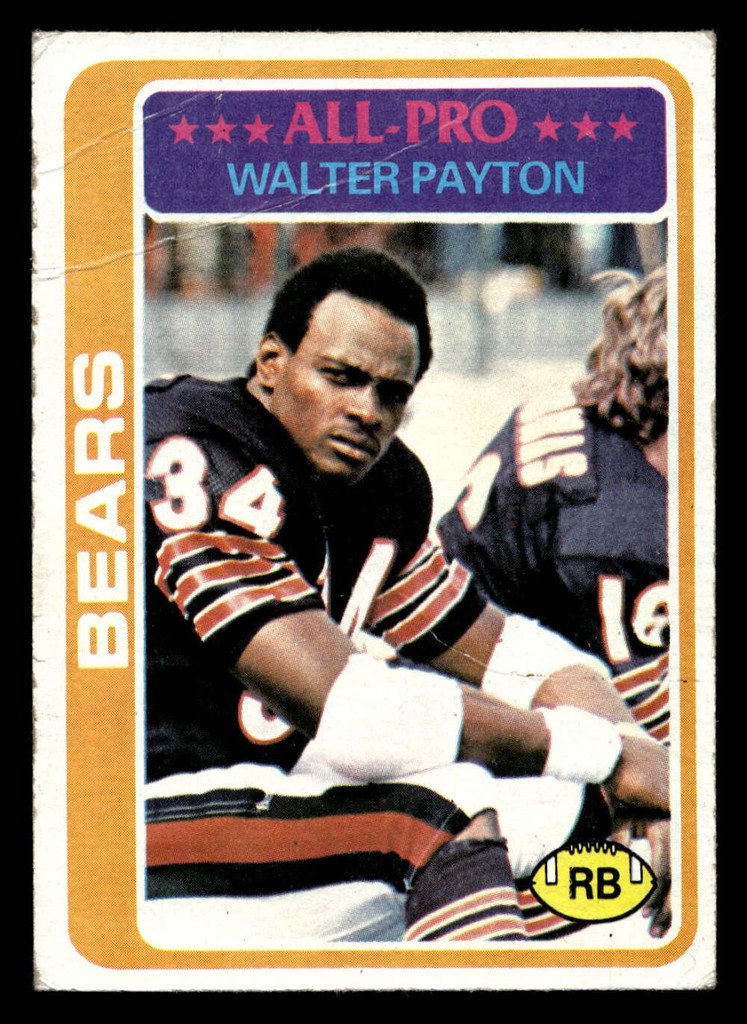 1978 Topps #200 Walter Payton UER G-VG Crease 