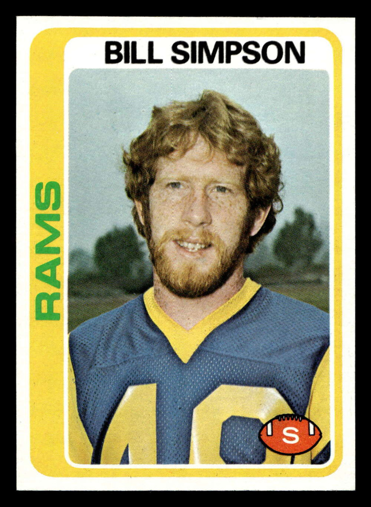1978 Topps #209 Bill Simpson Near Mint+  ID: 504870