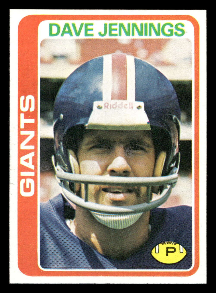 1978 Topps #248 Dave Jennings Near Mint  ID: 505044