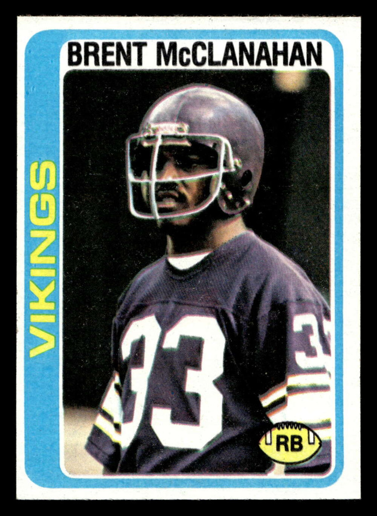 1978 Topps #274 Brent McClanahan Near Mint  ID: 505160