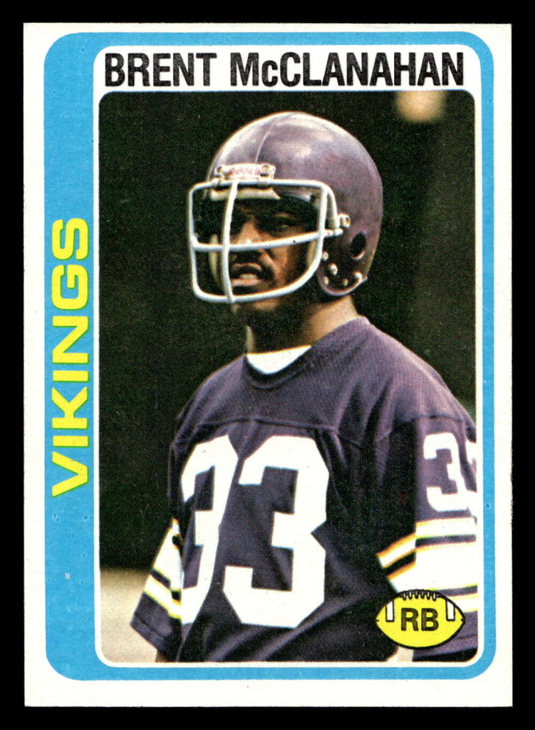 1978 Topps #274 Brent McClanahan Near Mint  ID: 505163