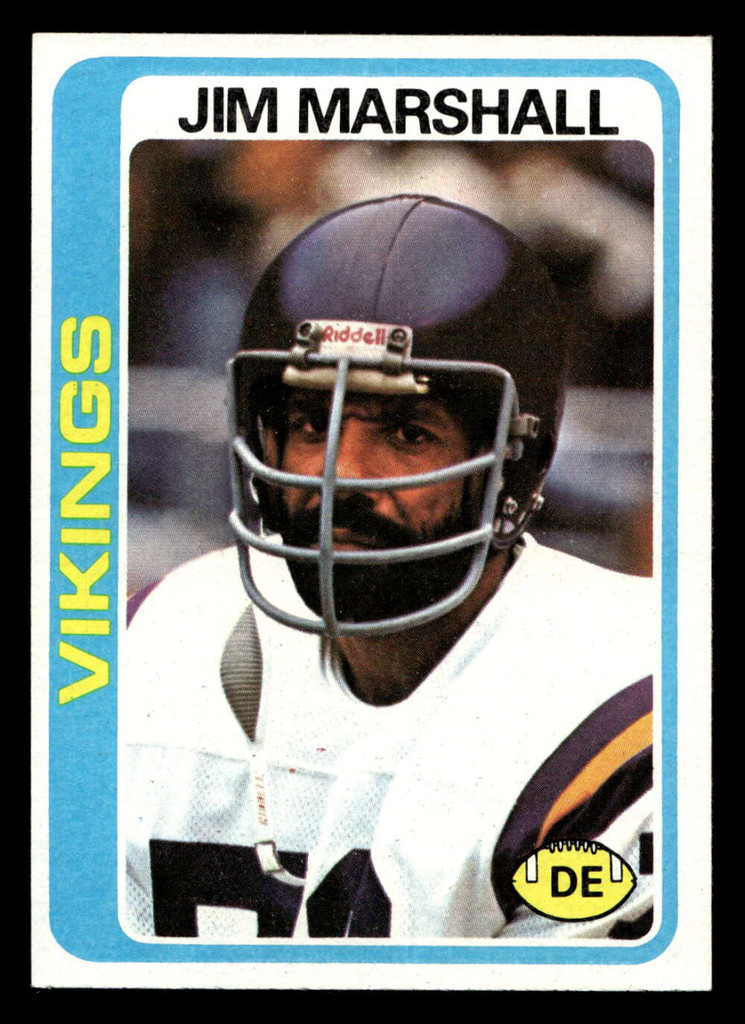 1978 Topps #343 Jim Marshall Near Mint  ID: 505455