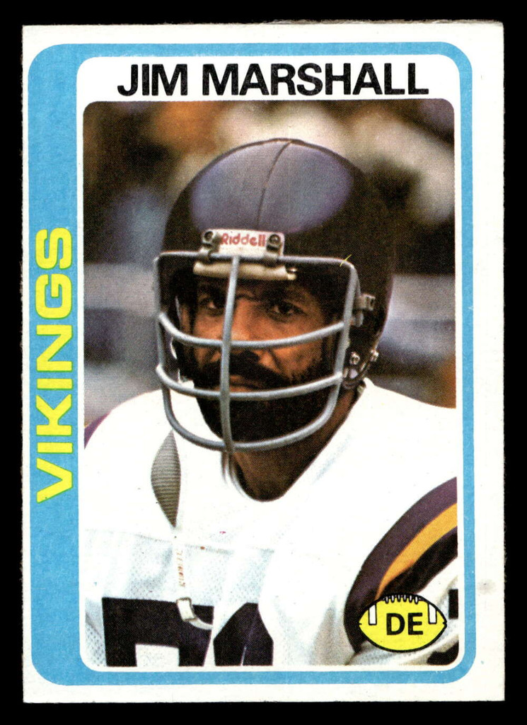 1978 Topps #343 Jim Marshall Ex-Mint  ID: 505457