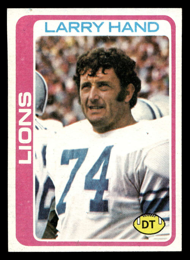 1978 Topps #356 Larry Hand Ex-Mint  ID: 505520