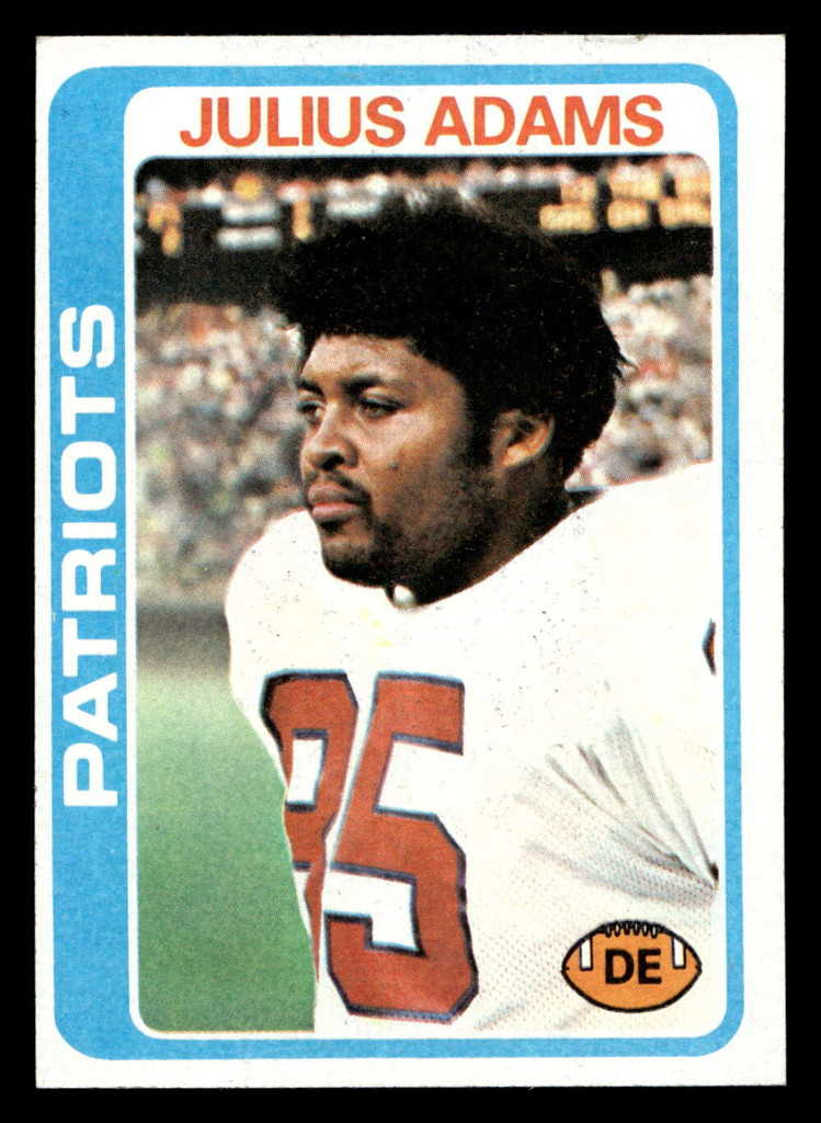 1978 Topps #401 Julius Adams Ex-Mint  ID: 505717