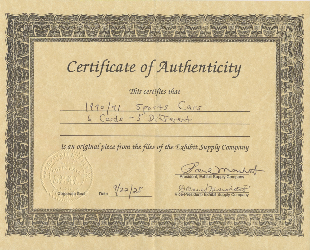 1970-1971 Sports Cars  Lot of 42  #*sku37027