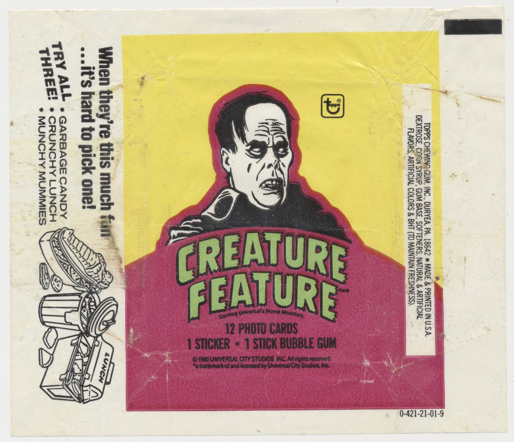 1980 Topps Creature Feature Wrapper  #*sku37048