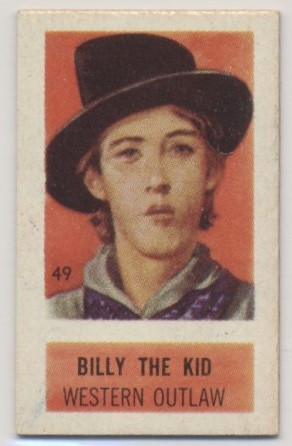 1949 Topps R714-25 X-Ray Roundup  #49 Billy the Kid  #*sku37056