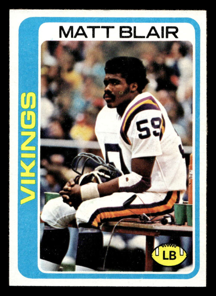 1978 Topps #469 Matt Blair Near Mint  ID: 506080