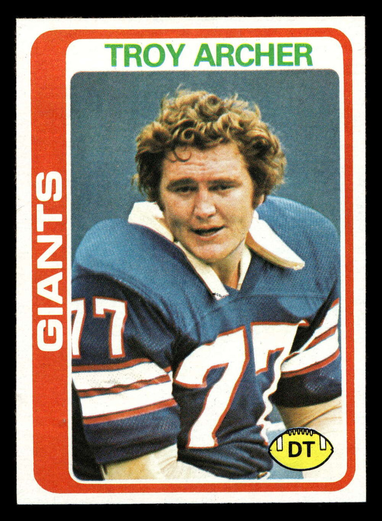 1978 Topps #492 Troy Archer Near Mint+ 