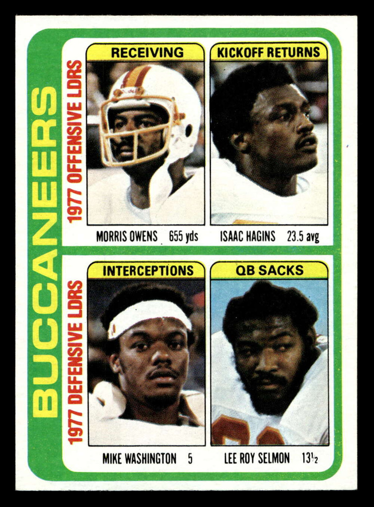 1978 Topps #527 Morris Owens/Isaac Hagins/Mike Washington/Lee Roy Selmon TL Near Mint+  ID: 506335