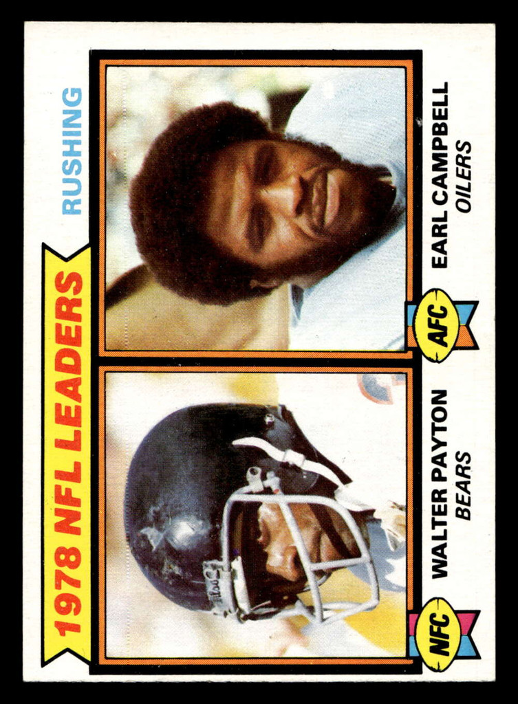 1979 Topps #3 Walter Payton/Earl Campbell 1978 Rushing Leaders Near Mint  ID: 506350