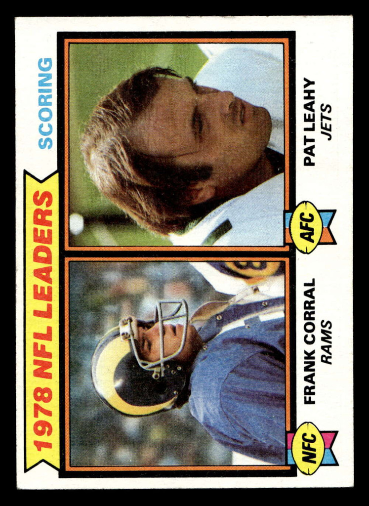 1979 Topps #4 Frank Corral/Pat Leahy 1978 Scoring Leaders Ex-Mint  ID: 506356