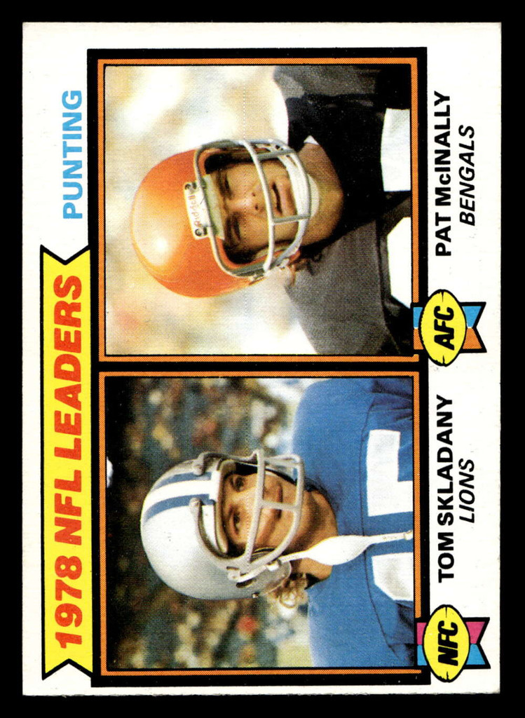 1979 Topps #6 Tom Skladany/Pat McInally 1978 Punting Leaders Near Mint  ID: 506363