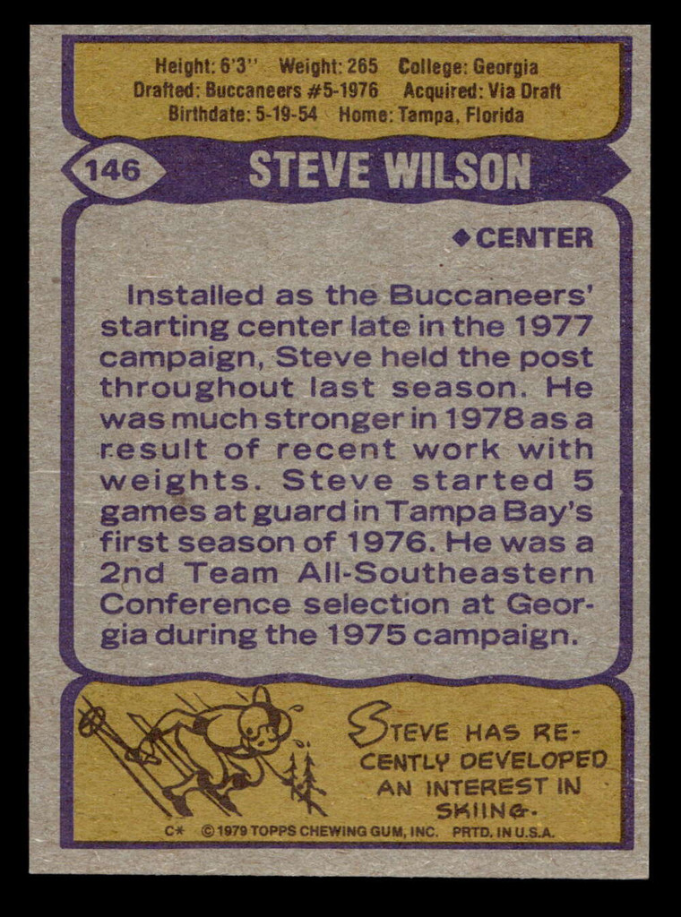 1979 Topps #146 Steve Wilson Near Mint  ID: 506740