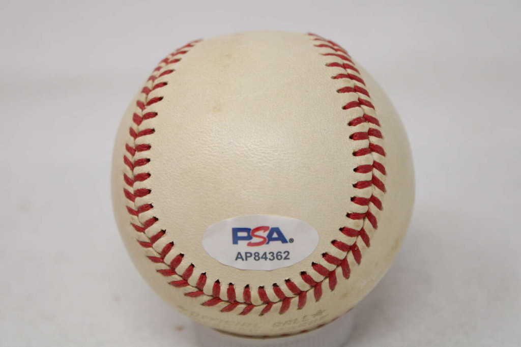 Bob Feller Baseball PSA/DNA Authenticated Signed Indians Guardians Vintage Ball