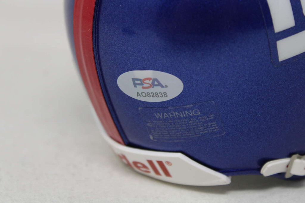 Eli Manning New York Giants PSA/DNA Signed Mini Helmet