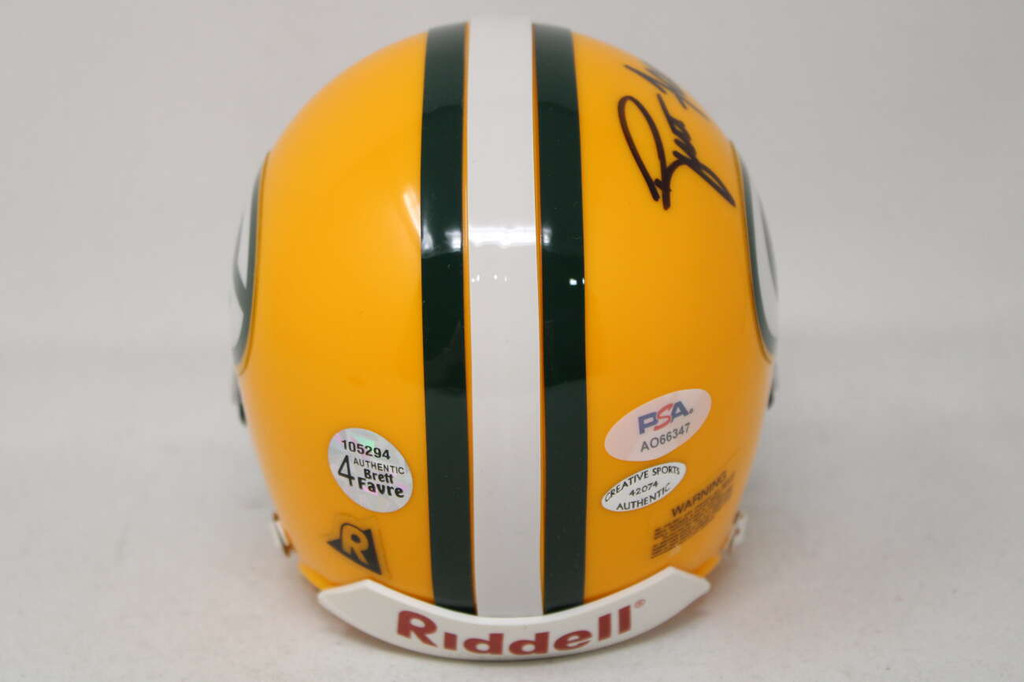 Brett Favre Green Bay Packers PSA/DNA Signed Mini Helmet #4