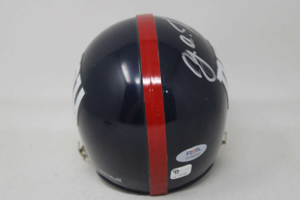 Y.A. Tittle New York Giants PSA/DNA Signed Mini Helmet