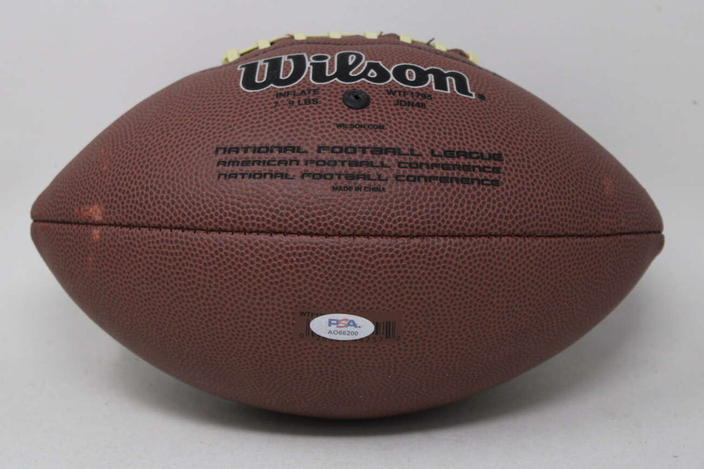 Joe Greene Steelers PSA/DNA Authenticated Football Wilson NFL Ball HOF 87