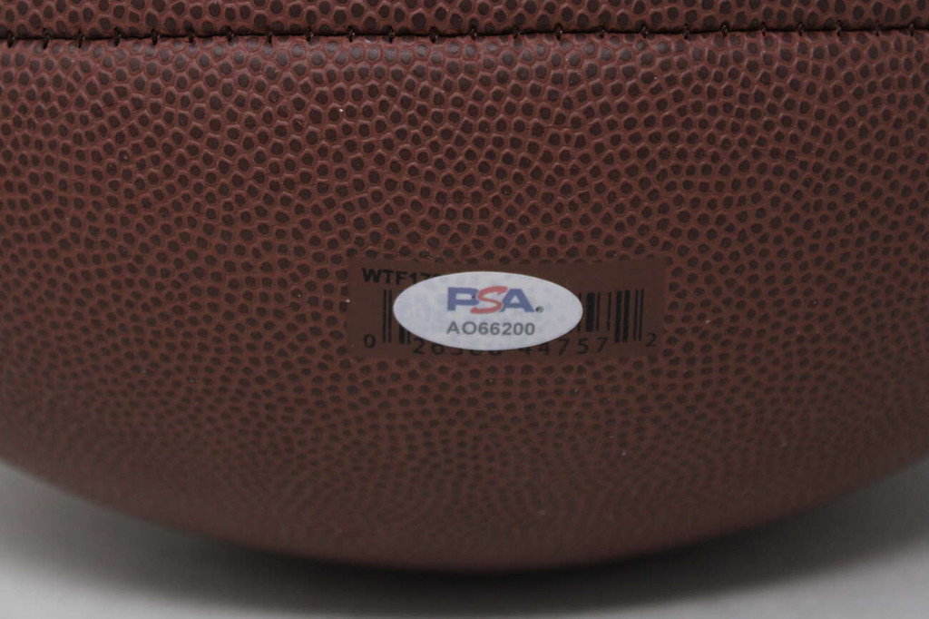 Joe Greene Steelers PSA/DNA Authenticated Football Wilson NFL Ball HOF 87