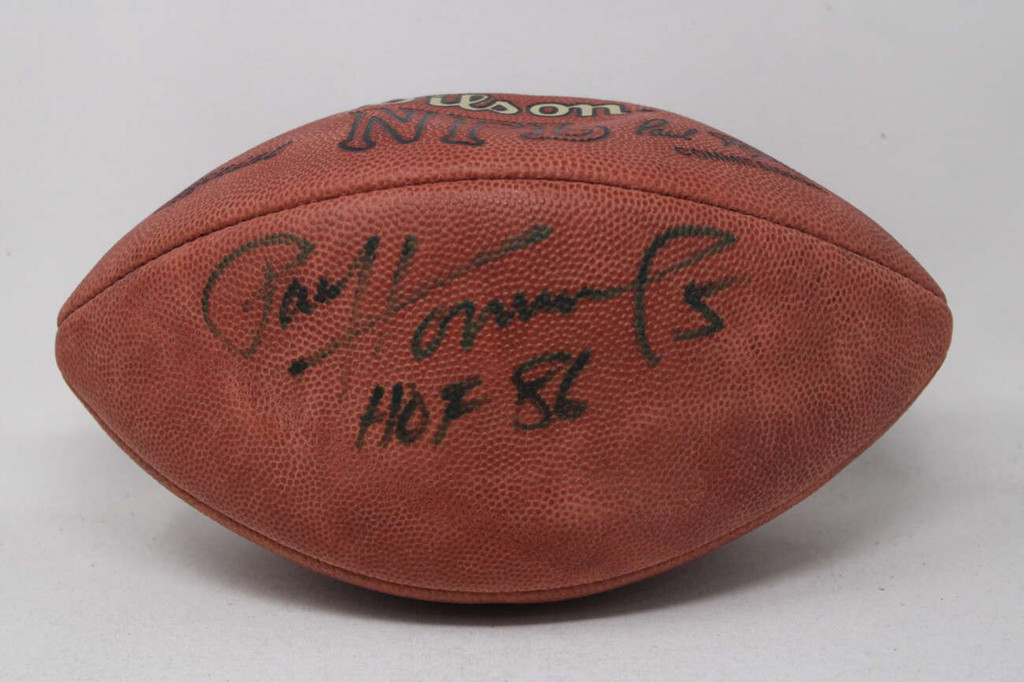 Paul Hornung Green Bay Packers PSA/DNA Authenticated Football Wilson Leather HOF 86