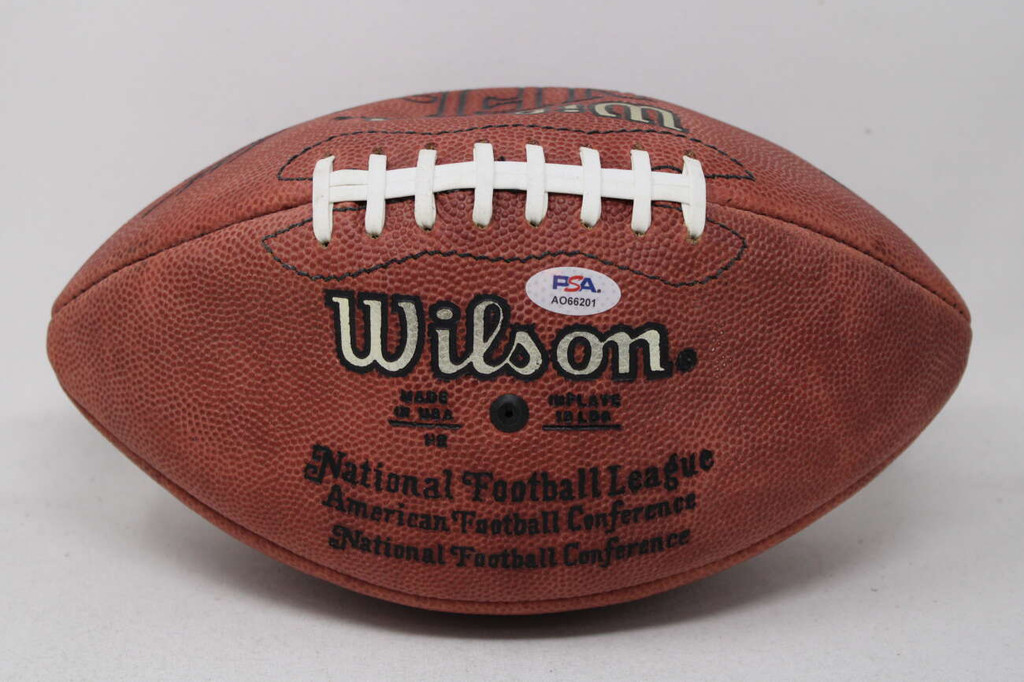 Paul Hornung Green Bay Packers PSA/DNA Authenticated Football Wilson Leather HOF 86