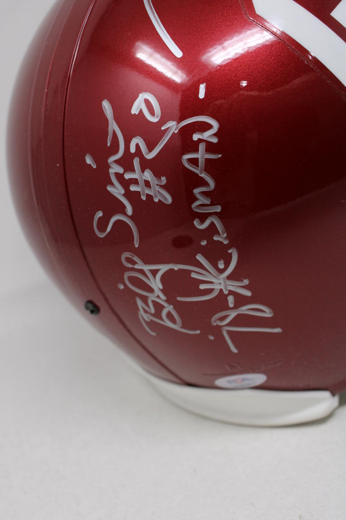 Billy Sims Steve Owens Jason White Heisman Full Size Helmet Signed PSA/DNA Sooners