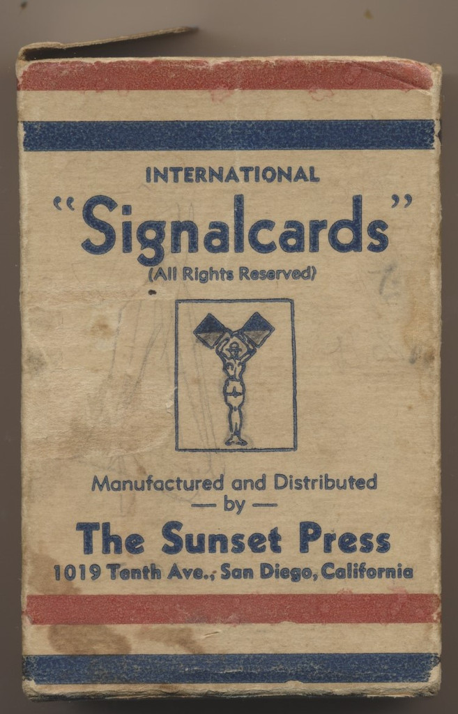 Circ 1940's International Signalcards from WWII-Navy Signal Cards  #*sku37074