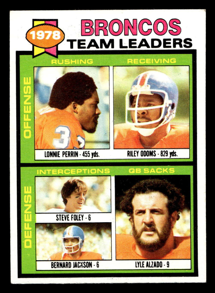1979 Topps #507 Lonnie Perrin/Riley Odoms/Steve Foley/Bernard Jackson/Lyle Alzado TL Near Mint  ID: 508378