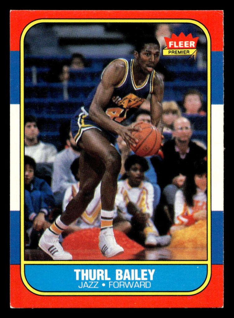 1986-87 Fleer #6 Thurl Bailey Excellent RC Rookie Basketball 