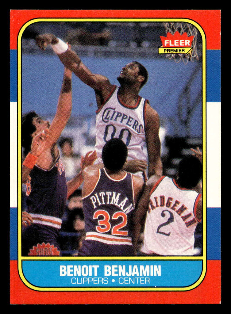 1986-87 Fleer #8 Benoit Benjamin Ex-Mint RC Rookie Basketball  ID: 508491